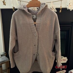 Cozy Hooded Sweater in Taupe by UGG